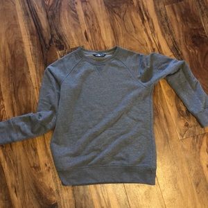 Grey crew neck sweatshirt